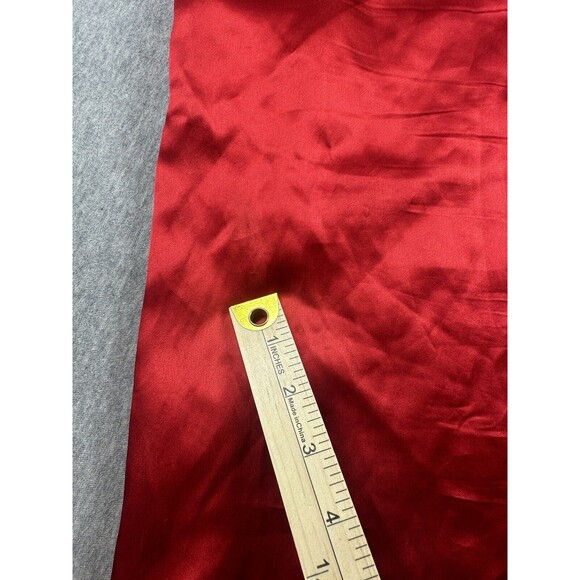 Red Oleg Cassini Sleeveless Shirt Blouse Collection Size 6 Silk - Picture 9 of 11